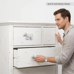 Tiradores de Gabinete de Hierro Fundido con Forma de Oso, Modernos Tiradores de Cajón para Armario, Baño, Cómoda, Muebles, con Fácil Instalación - Product Image 3