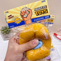 Jouet Squishy en Caoutchouc Souple à Montée Lente, Thème Fromage et Pomme de Terre, à Grande Bouche, Mignon et Original, Jouet Sensoriel Anti-Stress à Presser