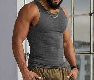 Débardeur athlétique sans manches pour homme avec logo personnalisé – Vêtements de sport respirants pour un style de vie actif - Product Image 1