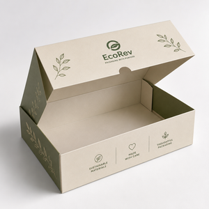 Caja de Embalaje de Cartón Biodegradable y Ecológica para Panadería, Personalizable al por Mayor, para Croissants con Forma Personalizada - Product Image 3