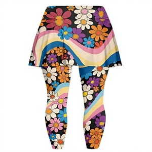 Women's Simple High Waist Flared Leg Spandex/Cotton <b>Leggings</b> with Tummy <b>Control</b> Quick Dry Breathable for Outdoor Fitness Workout - Product Image 5