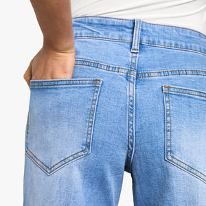 Pantalones Vaqueros de Moda al por Mayor para Mujer, Pantalones Vaqueros de Cintura Alta para Mujer en Venta al por Mayor en Grandes Cantidades - Product Image 5