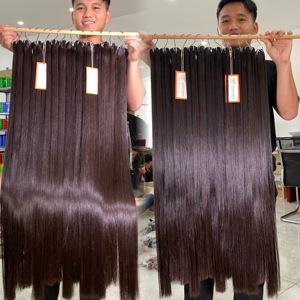 Extensiones de cabello humano virgen 100% Remy de alta calidad, máquina de trama de doble dibujado, cabello vietnamita crudo 100% - Product Image 3