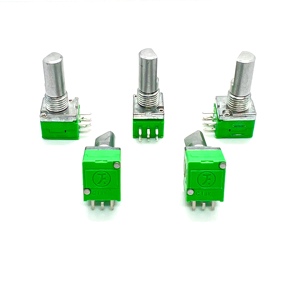 Favor Union B10K amplificador de Audio de alta calidad potenciómetros rotativos eje de Metal sellado reóstatos retenes 2-Gang 5mm buje - Product Image 2