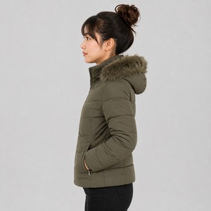 Jacket Warm Winter Bubble Puffer Coat Quilted Insulated Outerwear Lightweight Hooded Jacket Stylish Casual Clothing Women - Product Image 2