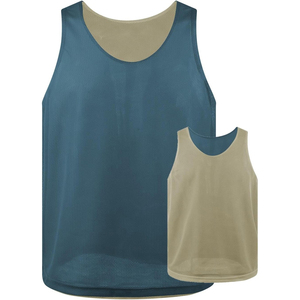 Camiseta de Baloncesto Reversible de Malla, Color Morado Lavanda, Sin Mangas, Cuello Redondo, Unisex, para Adultos, Transpirable, de Poliéster, Deportiva - Product Image 2
