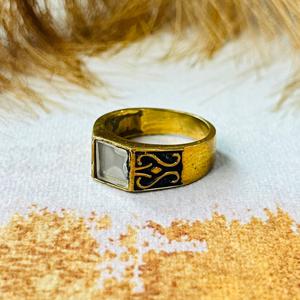 <b>Moonstone</b> Signet <b>Ring</b> Geometric Tribal Punk Biker <b>Ring</b> Wholesale <b>Ring</b> For Men's - Product Image 4