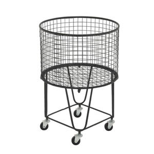 Custom Large <b>Wire</b> Rack for Kitchenware Display Multifunctional Cloth Fruit & Clothing Rack Floor Storage Basket for Home Use - Product Image 3