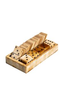 Ensemble de dominos et de dés en résine d'os antique de luxe pour enfants et adultes, jeu de société classique pour l'intérieur, cadeau idéal - Product Image 4