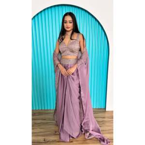 Designer Indo Western Robe de soirée à porter avec séquence et Dori Work - Product Image 6