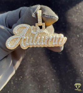 Premium Personalized <b>Name</b> <b>Necklace</b> Iced Out Moissanite 18k Gold Plated GIA Certified Streetwear Jewelry Gift - Product Image 6