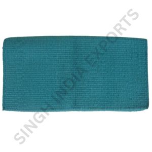 Manta de Silla de Montar de Lana de Nueva Zelanda Color Verde Azulado Sólido, Almohadilla para Caballo Estilo Western, Suave, Transpirable y Duradera, Tela para Silla de Montar Ecuestre - Product Image 3