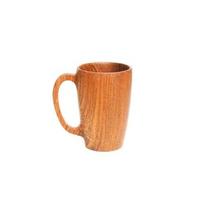 Handmade Wooden Beer Mug Classic Tankard Eco-Friendly Durable <b>Drinkware</b> for Camping Party Home - Product Image 2