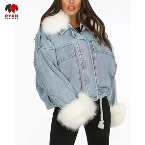 Ryan Pro Gear <b>Customized</b> <b>Denim</b> <b>Jacket</b> For Women Breathable and Comfortable Fabric with <b>Customized</b> Logo OEM Design - Product Image 5