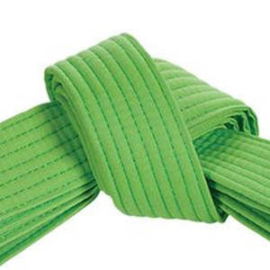 Cinturón de Artes Marciales Verde y Azul Five B, 100% Poliéster Elástico, Unisex, Talla Adulto, Teñido Liso, para MMA, Taekwondo, BJJ, Ropa Deportiva - Product Image 4