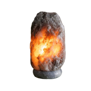 Lámparas de sal gris del Himalaya de alta calidad, forma natural, 2-3 kg, con base de madera, lámpara de sal gris del Himalaya - Product Image 3