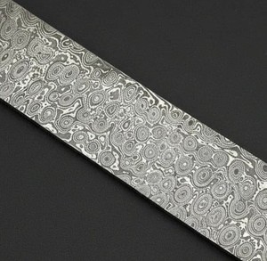 Lingote de Acero de Damasco en Blanco Hecho a Mano para Cuchillos Personalizados - 4 mm de Grosor, 12 Pulgadas de Longitud Total, Fabricación Edge Master - Product Image 2