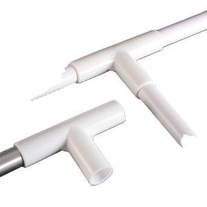 ข้อต่อพลาสติก PVC เกรดเฟอร์นิเจอร์ ขนาด 8 มม. 12 มม. แบบ 3 ทาง และ 4 ทาง สำหรับเชื่อมต่ออุปกรณ์เต็นท์ - Product Image 1
