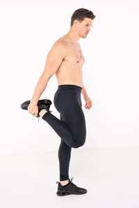 Leggings de compression pour hommes, coupe ajustée, respirants et anti-UV, matière anti-transpiration pour l'entraînement, la salle de sport et les activités de plein air - Product Image 5