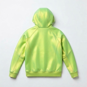 Unisex Hooded Real <b>Jacket</b> Solid Green <b>Waterproof</b> Casual Spring Wear Regular Fit Pullover Style - Product Image 1
