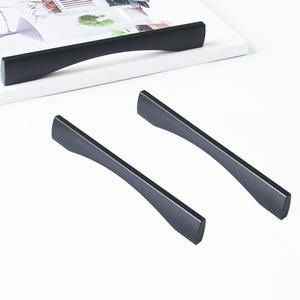 High Quality Zinc Alloy Curved Minimalist Cabinet <b>Hardware</b> Handle for Kitchen Cupboard Bathroom <b>Wardrobe</b> Nightstands Furniture - Product Image 1