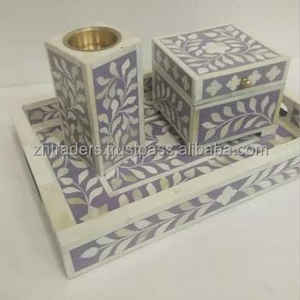 Quemador de Incienso Tradicional para Fragancia del Hogar y Regalos de Eid Ramadán, Mabkhara Árabe de Madera Decorada con Madreperla Premium - Product Image 6