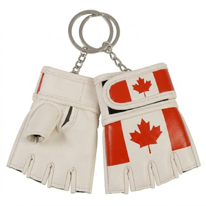 Llavero de Guantes de Fitness Mini Personalizados con Marca/Bandera, de Cuero PU, de Medio Dedo, con Agarre para Lucha, Unisex, para Regalo Promocional de Gimnasio - Product Image 1