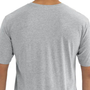 Camiseta Larga de Algodón Premium para Hombre, Cuello Redondo, Manga Corta, Estilo Casual Urbano, para Prendas Personalizadas - Product Image 4