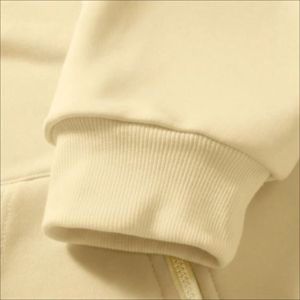 Sweat à capuche zippé en coton épais de qualité supérieure pour homme, coupe ample et oversize, broderie de strass, personnalisation de marque - Product Image 4