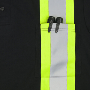 OEM Summer Customized Printing Logo High Visibility <b>Flame</b>-Retardant Quick Dry Breathable Reflective Safety Polo <b>Shirt</b> Polyester - Product Image 6