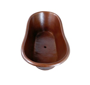 อ่างอาบน้ำทองแดงทรงสี่เหลี่ยมโค้งหรูหราสำหรับตกแต่งห้องน้ำหรูหรา - Product Image 3