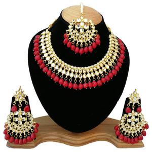 Conjunto de Collar y Aretes de Novia con Circonitas y Baño de Oro, para Compromiso, Boda, Fiestas y Ocasiones Festivas - Product Image 1