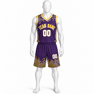 Ensemble de maillots de basket-ball sublimés personnalisés pour hommes, col en V, sans manches, en mesh, vert et noir rayé, 100% polyester, coupe athlétique - Product Image 4