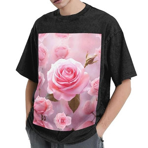 เสื้อยืดผู้ชายทรงหลวมสไตล์สตรีทแวร์ ผลิตตามสั่ง ปรับแต่งได้ รับผลิตแบรนด์ส่วนตัว ผ้าฝ้าย 100% ระบายอากาศได้ดี คุณภาพสูง - Product Image 1