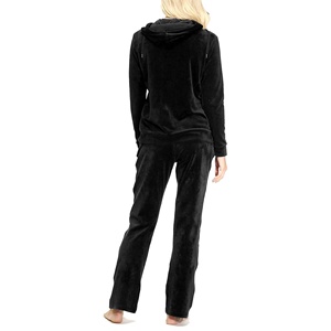Custom Embroidery Gym Wear Tracksuits Sportswear Sweat Suit Velour Women's Tracksuit Wholesale Jogger Track Suits - Product Image 3