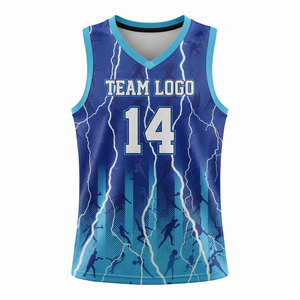 Nouveauté Maillots de basket-ball pour hommes en sublimation 100% polyester respirant sans manches à séchage rapide Logo personnalisé - Product Image 1