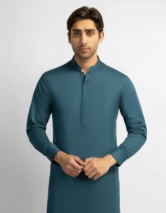 Elegante Shalwar Kameez Tradicional Indio de Algodón de Alta Calidad para Hombre |   Ropa para Fiestas y Eventos de Boda Sin Arrugas - Product Image 3