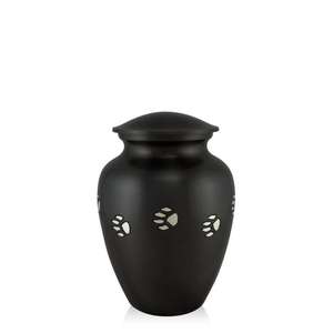 Urna de Cremación para Mascotas de la Colección 4 Bend, Urna Pequeña para Recuerdos, Acabado Plateado, Urna de Cremación Antigua de Peltre, Artículos Funerarios - Product Image 6