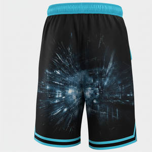 Shorts de basketball brodés personnalisés, style streetwear hip-hop, grandes tailles, séchage rapide, respirants, pour la gym et le fitness - Product Image 6