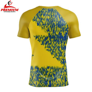 เสื้อแรชการ์ดแขนสั้นคุณภาพสูงสำหรับผู้ชาย - ป้องกันรังสียูวี แห้งเร็ว ป้องกันการเสียดสี - เหมาะสำหรับกีฬาและฟิตเนส - Product Image 2