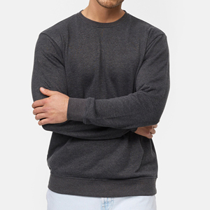 Sweat-shirt à col rond coupe classique, toucher doux, à porter au quotidien - Product Image 4