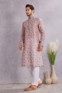 100% Cotton Digital Printed Textured <b>Men's</b> Long <b>Kurta</b> Eid Diwali Festival Wear <b>Kurta</b> Available at Affordable Price for <b>Mens</b> - Product Image 5