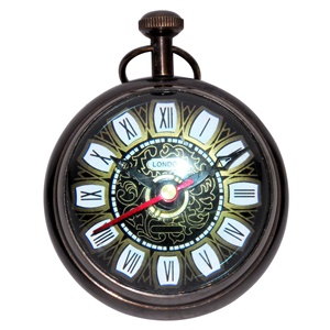 Boussole de qualité supérieure Look Vintage nautique bureau horloge de poche artisanat indien décor à la maison article Top Standard produit - Product Image 1