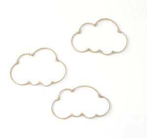 Décoration murale nuage en rotin tressé naturel pour chambre d'enfant, art tissé durable pour chambre de bébé - Product Image 1