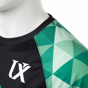 Ensemble d'uniformes de volley-ball personnalisés pour hommes, coupe décontractée, maillot raglan, empiècements latéraux en mesh, shorts sublimés, kit d'équipe avec nom et numéro 100% - Product Image 4