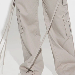 Pantalon de jogging décontracté personnalisé pour femme, multi-poches, pour fitness, course à pied, randonnée, haute qualité, respirant, polyester/coton, tendance - Product Image 5