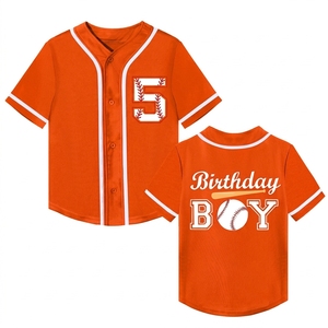 Maillot de baseball unisexe personnalisé 2025 à manches courtes, respirant, brodé, uniforme de baseball pour jeunes, athlétique - Product Image 5