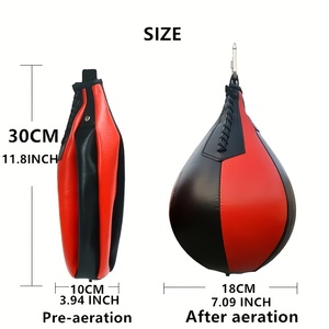 Ballon de vitesse de boxe en cuir PU de qualité supérieure pour l'entraînement de boxe, MMA et fitness - Fabricant - Product Image 4