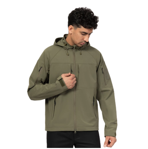 เสื้อแจ็คเก็ตผู้ชายแบบมีฮู้ดสำหรับฤดูหนาว  ผ้า softshell  กันน้ำ กันลม ระบายอากาศได้ดี สวมใส่สบาย เหมาะกับกิจกรรมกลางแจ้ง  แบบซิป  คุณภาพสูง - Product Image 5