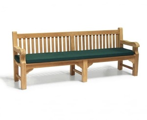 Outdoor Furniture Chair With <b>Padded</b> <b>Foam</b> Seat And Sturdy Legs Made Of Teak Wood - Product Image 1